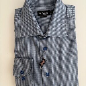 NWT St Croix Men's Tailored Shirt L 16/16.5